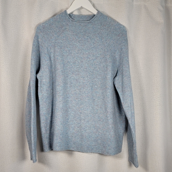 J. Crew Sweaters - J CREW Sweater Women's M Blue Merino Wool Alpaca Blend Top